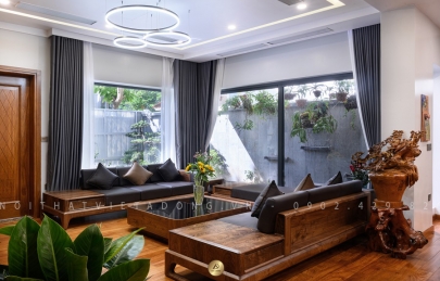 Các mẫu sofa gỗ óc chó hiện đại cực sang cho căn nhà của bạn